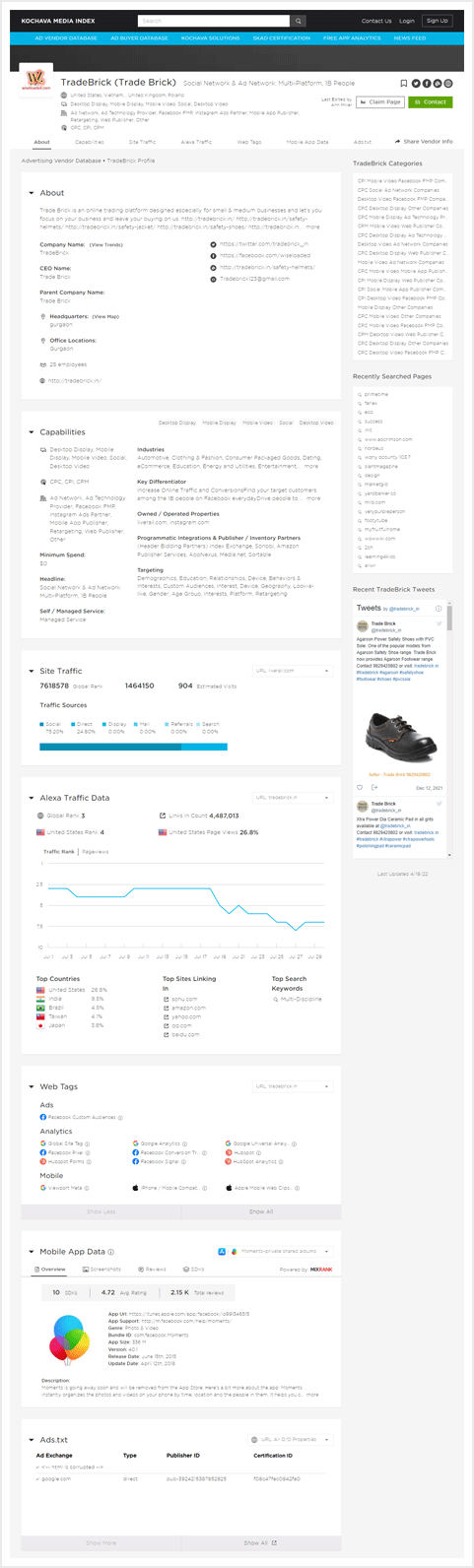 Ad Vendor Detail